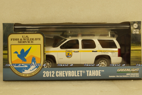 Chevrolet Tahoe 2012, U.S. Fish & Wildlife Service Law Enforcement, 86190, Greenlight 1:43