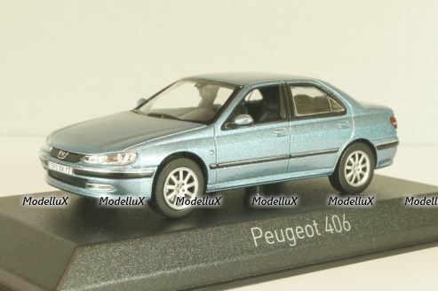 Peugeot 406 2002, blue, 474621, Norev 1:43