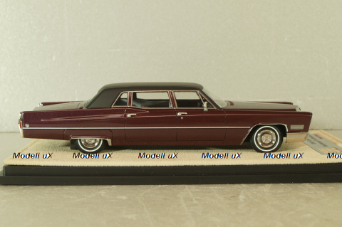 Cadillac Fleetwood Series 75 Limousine 1968, madeira plum metallic , STM68103, Stamp models 1:43 