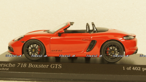 Porsche 718 Boxster GTS (982) 2020 Red, 410069102, Minichamps 1:43