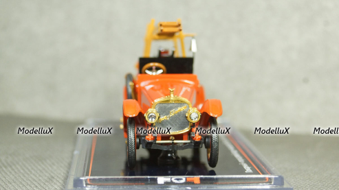 Simca Vedette Chambord with Henon Caravan 1958 yellow/black/creme, Norev 1:43