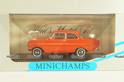 Opel Kadett A 1962, red, 430043002, Minichamps 1:43