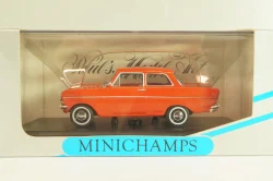 Opel Kadett A 1962, red, 430043002, Minichamps 1:43