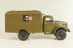 АС-3 (63) санитарный автобус на шасси ГАЗ-63Е, Легендарные грузовики СССР №103 1:43