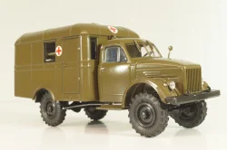 АС-3 (63) санитарный автобус на шасси ГАЗ-63Е, Легендарные грузовики СССР №103 1:43