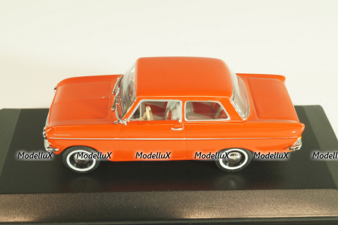 Opel Kadett A 1962, red, 430043002, Minichamps 1:43