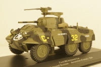 Ford M8 Armored Car 2nd Armored Division Avranches France green 1944, Altaya 1:43