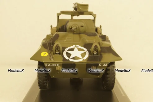 Ford M8 Armored Car 2nd Armored Division Avranches France green 1944, Altaya 1:43