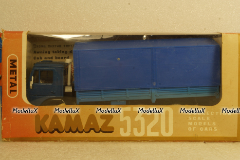 Камаз-5320 с тентом,белая резина,, Арек 1:43