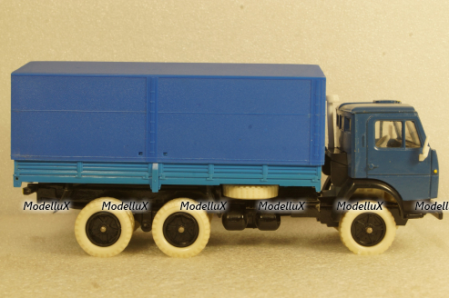 Камаз-5320 с тентом,белая резина,, Арек 1:43
