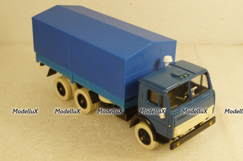 Камаз-5320 с тентом,белая резина,, Арек 1:43