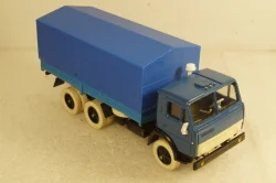 Камаз-5320 с тентом,белая резина,, Арек 1:43