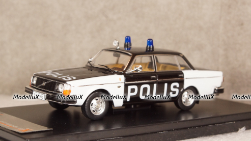 Volvo 244 police Sweden year 1978, PRD294, Premium X 1:43 №1