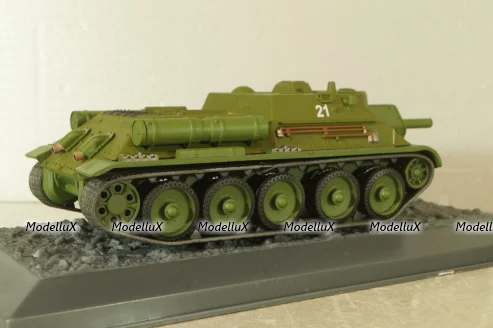 СУ-122 1943г,  Танки, легенды отечественной бронетехники №13, TLOB013, Deagostini 1:43 Блистер поврежден!