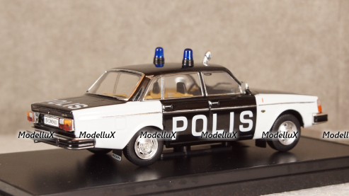 Volvo 244 police Sweden year 1978, PRD294, Premium X 1:43 №1