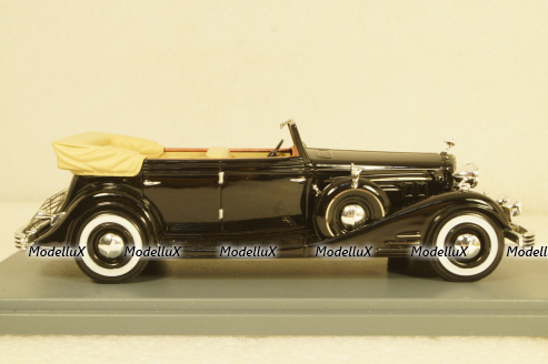 Cadillac Fleetwood Allweather Phaeton Convertible 1933 black, NEO45769, Neo 1:43