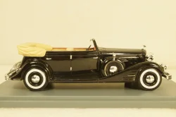 Cadillac Fleetwood Allweather Phaeton Convertible 1933 black, NEO45769, Neo 1:43