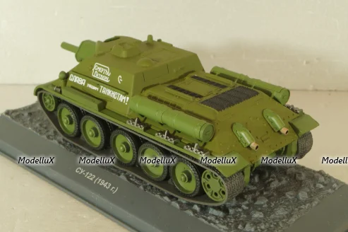 СУ-122 1943г,  Танки, легенды отечественной бронетехники №13, TLOB013, Deagostini 1:43 Блистер поврежден!