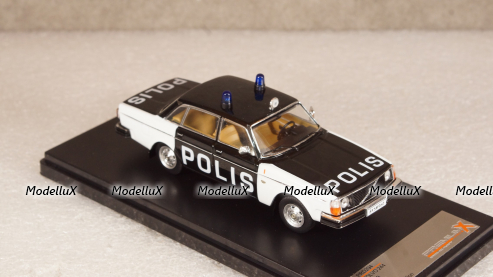 Volvo 244 police Sweden year 1978, PRD294, Premium X 1:43 №1
