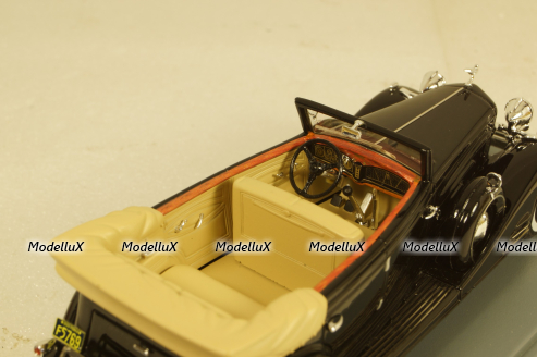 Cadillac Fleetwood Allweather Phaeton Convertible 1933 black, NEO45769, Neo 1:43
