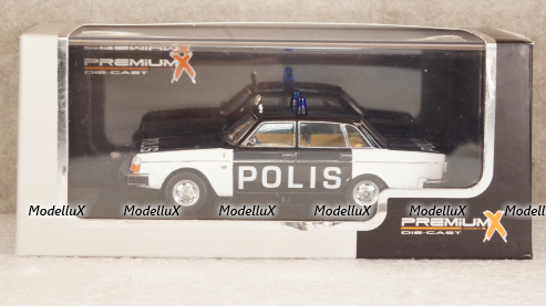 Volvo 244 police Sweden year 1978, PRD294, Premium X 1:43 №1
