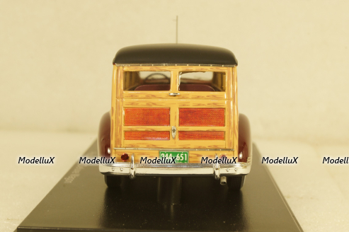 Packard 110 Deluxe Wagon 1941 darkred/black, NEO44651, Neo 1:43
