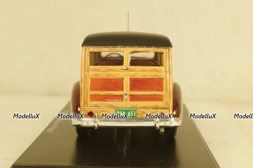 Packard 110 Deluxe Wagon 1941 darkred/black, NEO44651, Neo 1:43