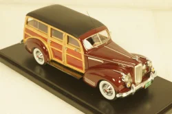 Packard 110 Deluxe Wagon 1941 darkred/black, NEO44651, Neo 1:43