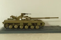Т-64Б танк 1976, хаки, Танки: Легенды отечественной бронетехники №4, TLOB004, DeAgostini 1:43