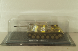 ИСУ-152 танк 1943, хаки, Танки: Легенды отечественной бронетехники №12, TLOB012, DeAgostini 1:43