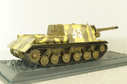 ИСУ-152 танк 1943, хаки, Танки: Легенды отечественной бронетехники №12, TLOB012, DeAgostini 1:43