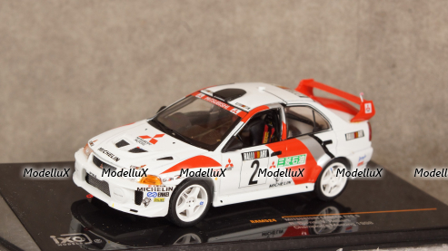 Mitsubishi Lancer Evo V #2 Champions Meeting 1998 Burns, Ralliart, RAM524, IXO 1:43