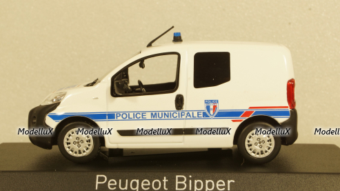 Peugeot Bipper 2009, police Municipale, 479869, Norev 1:43