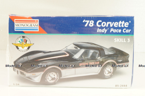 Chevrolet Corvette (C3) Pace car Indy 1978, Model Kit, 85-2444, Monogram 1:24