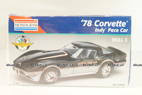 Chevrolet Corvette (C3) Pace car Indy 1978, Model Kit, 85-2444, Monogram 1:24