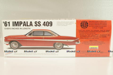 Chevrolet Impala SS 409 1961, Model Kit,  72163, Lindberg 1:25