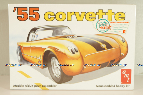 Chevrolet Corvette Convertible (C1) 1955, Model Kit, AMT683/12, AMT Ertl 1:25