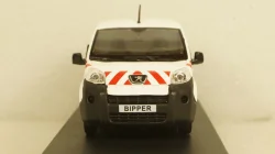 Peugeot Bipper Fourgon 2009, white with red striping, 479868, Norev 1:43