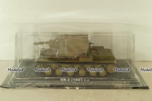КВ-2 Тяжёлый танк 1941, хаки, Танки: Легенды отечественной бронетехники №5, TLOB005, DeAgostini 1:43