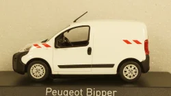 Peugeot Bipper Fourgon 2009, white with red striping, 479868, Norev 1:43