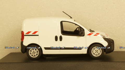 Peugeot Bipper Fourgon 2009, white with red striping, 479868, Norev 1:43