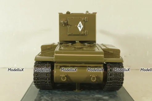 КВ-2 Тяжёлый танк 1941, хаки, Танки: Легенды отечественной бронетехники №5, TLOB005, DeAgostini 1:43