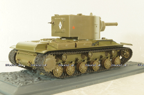 КВ-2 Тяжёлый танк 1941, хаки, Танки: Легенды отечественной бронетехники №5, TLOB005, DeAgostini 1:43