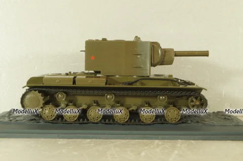КВ-2 Тяжёлый танк 1941, хаки, Танки: Легенды отечественной бронетехники №5, TLOB005, DeAgostini 1:43