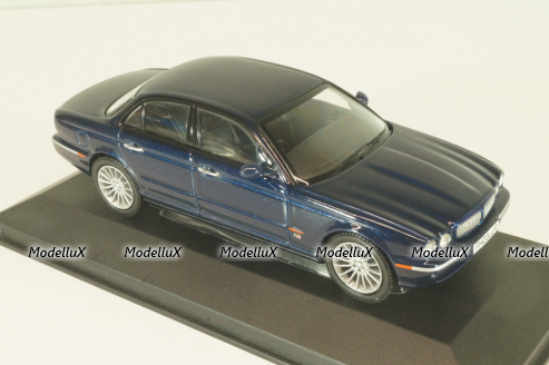 Jaguar XJR (X356) 2003, blue, 09100, Vangards 1:43