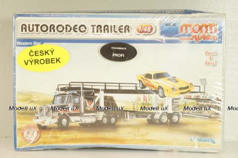Сборная модель Western Star Autorodeo Trailer MS 39, 0107-39, Monti System 1:48