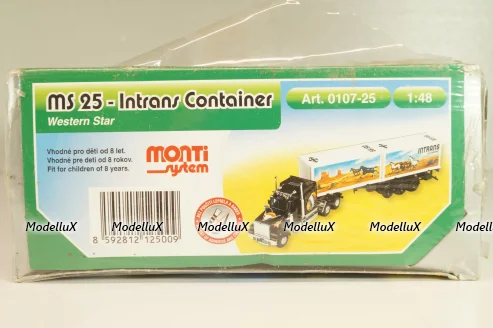 Сборная модель Western Star Intrans Container MS25, 0107-25, Monti System 1:48
