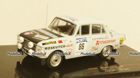 Москвич 412, No.86, 1000 Lakes Rally, S.Brundza/V.Ilin, 1973, RAC355, IXO 1:43