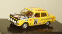 ВАЗ-2101 Lada 1300 #63, 1000 Lakes Rallye, S.Brundza/A.Zvingevich 1975, yellow, RAC297, IXO 1:43