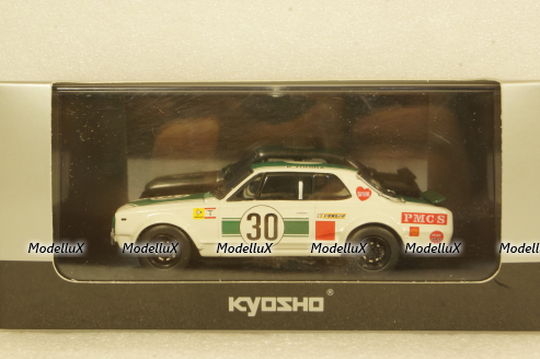 Nissan Skyline GT-R Racing #30, white/green,  kyo3026B, Kyosho 1:43